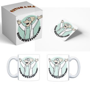 “Great News!” Retro Scientist Mug Set