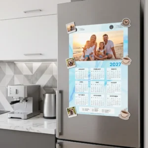 Calendar With Magnetic Strips