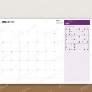 2027 Brain Teaser Desk Planner A2