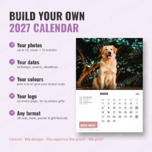 Build Your Own 2027 Calendar (total custom)