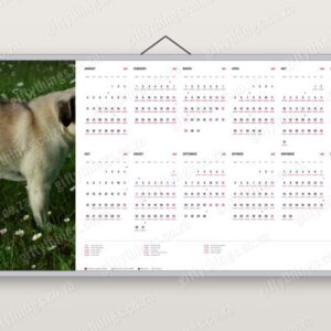 2027 12-Months-to-View Calendar 580×290